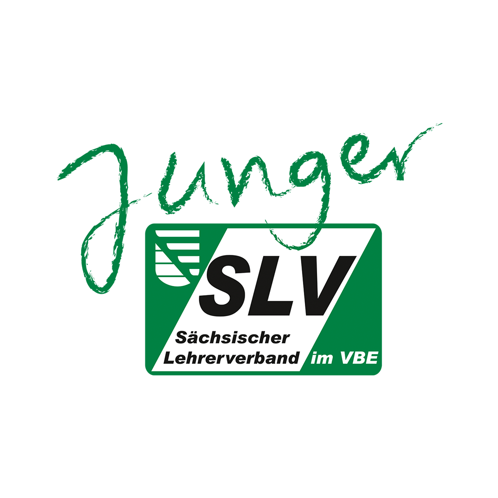 Logo des Jungen SLV mit grünem Schriftzug und grafischen Elementen.