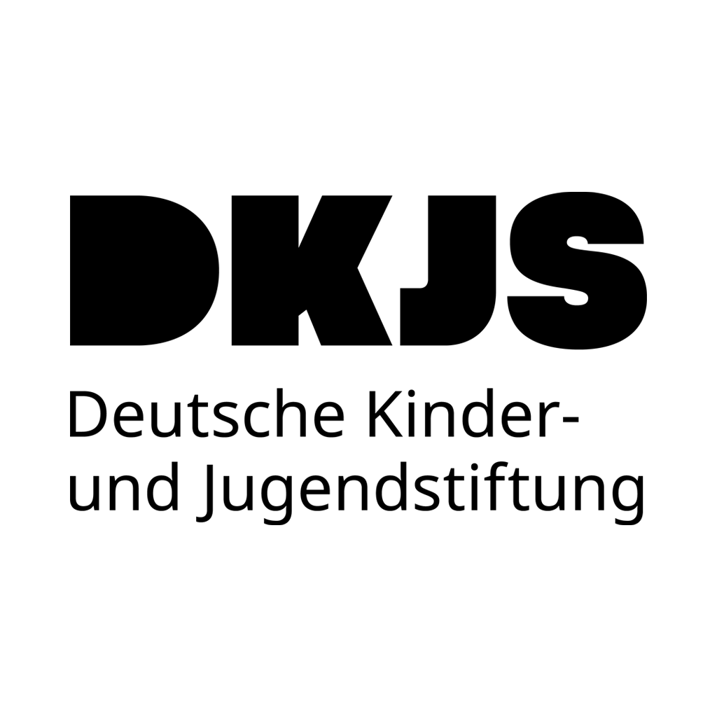 Logo der Deutschen Kinder- und Jugendstiftung mit den Buchstaben DKJS in Großbuchstaben.